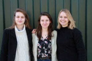 lonneke schrijver, lara jannssen en rebevcca geiselmann doen onderzoek voor proefdierrij naar de obstakels bij marktintrodutie van proefdiervrije innovatie