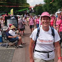 Sonja tijdens Vierdaagse -_ Kom in actie Sonja tijdens de Vierdaagse
