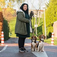 Linda Frietman met Holmes en Watson Linda Frietman met Holmes en Watson