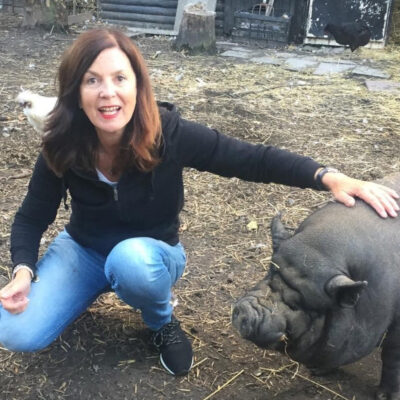 Annette met Knorretje_HR Annette onderonsje