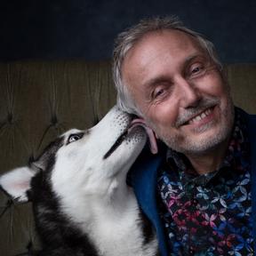 Henk Smid en hond Mila